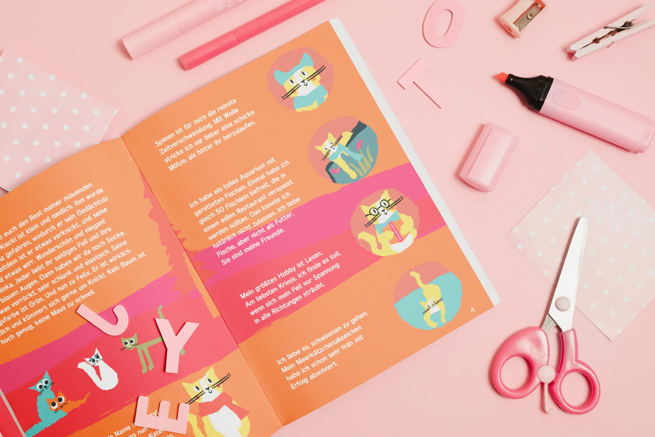 Mitmachbuch für Kinder Fussel vermisst, geschrieben und illustriert von Sophia Narriman, erschienen beim Bo…