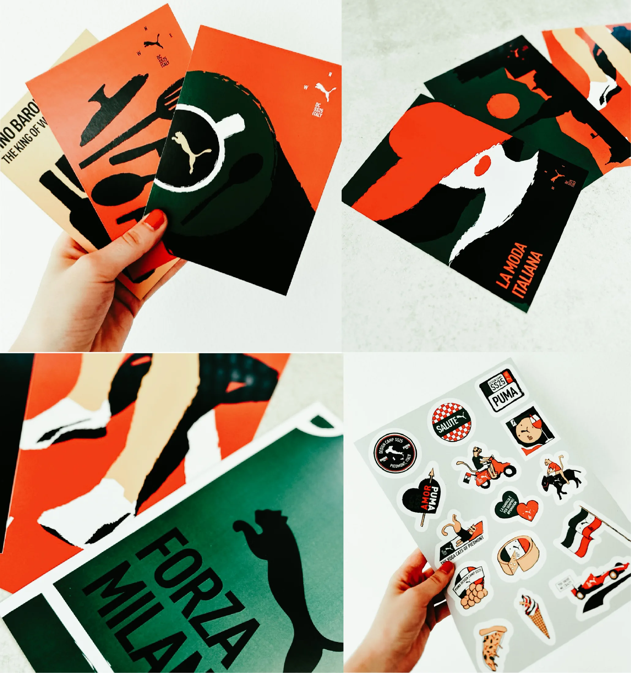 Postkarten und Sticker für das Designcamp SS25